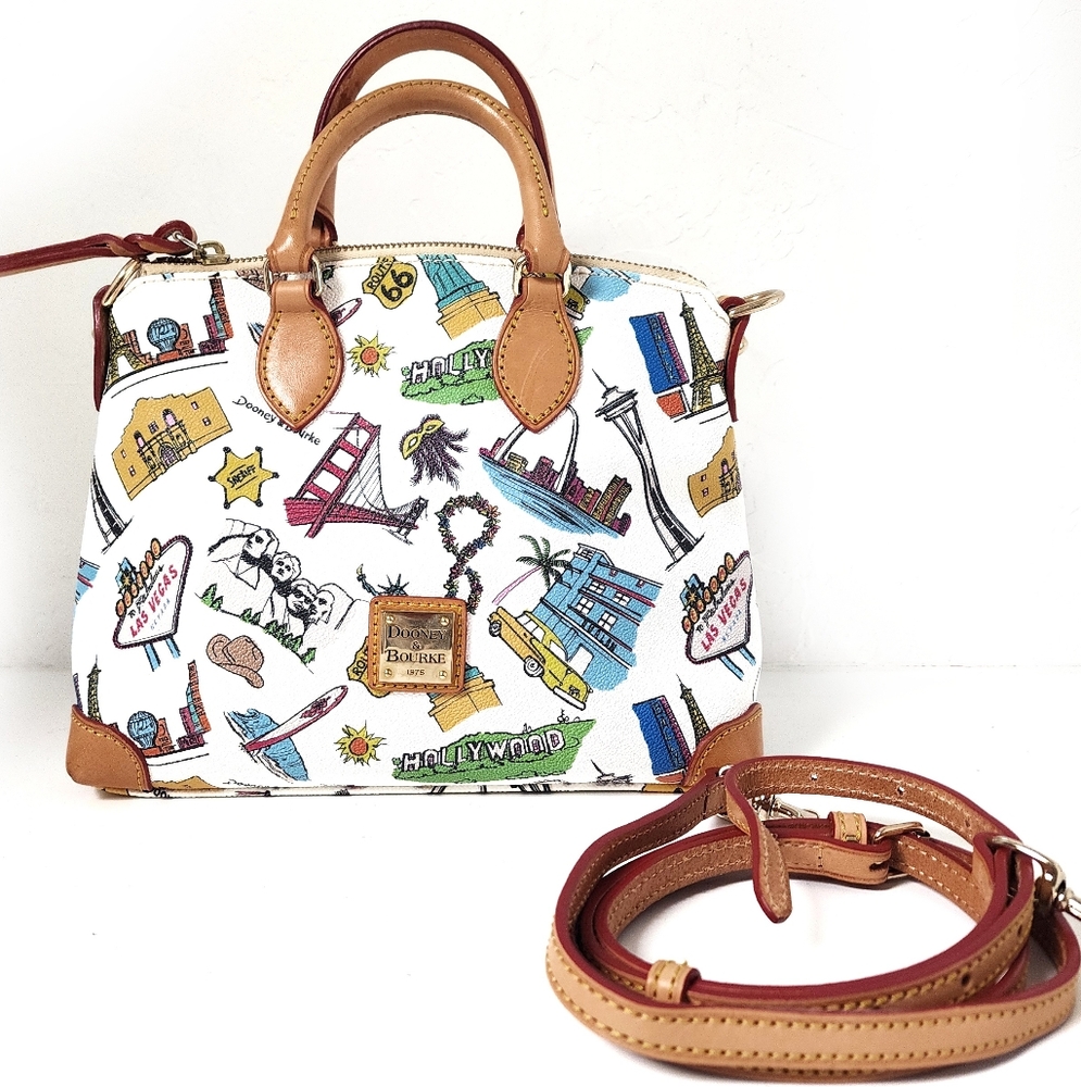 Dooney & Bourke American Mini Satchel Bag with Crossbody Strap